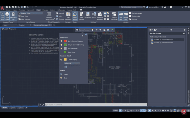 AutoCAD's Drawing History Feature
