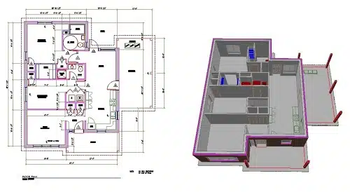 CAD Drawing DXF File - Architect Example
