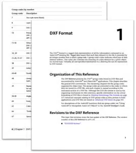 DXF File Format - Specification Screenshot
