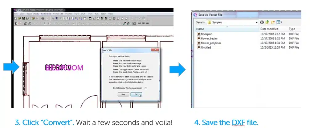 Step by step guide to PDF-to-DXF Conversion