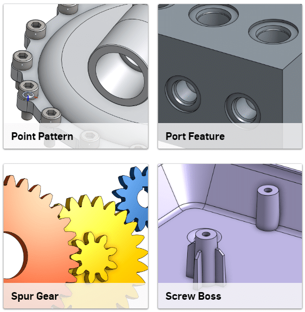Some of the new features available thanks to Onshape's new FeatureScript language