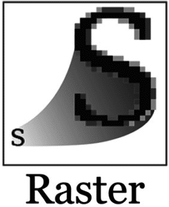 raster image example of letter 's'