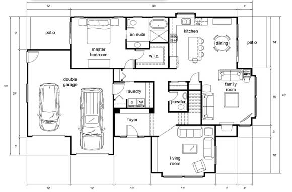 example of a floor plan in autocad