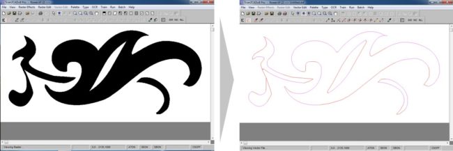 Converting raster image to vector with Scan2CAD