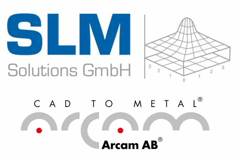 Logos of SLM Solutions & Arcam