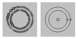 Circle converted by PDF converter vs circle converted by Scan2CAD