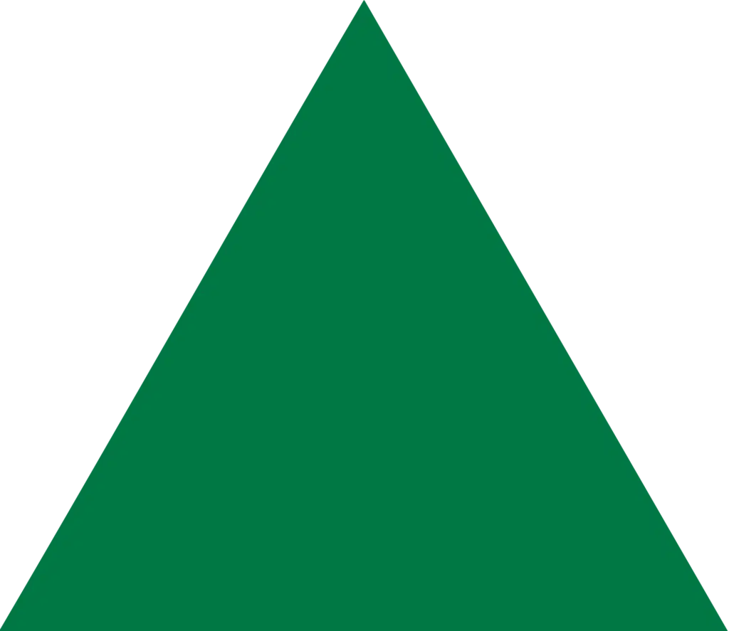 Clipart image of a green triangle