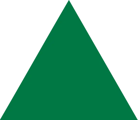 Clipart image of a green triangle