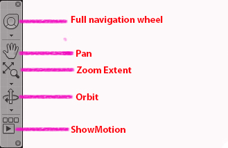 AutoCAD Navigation Bar
