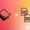 paper file converted to dxf and dwg