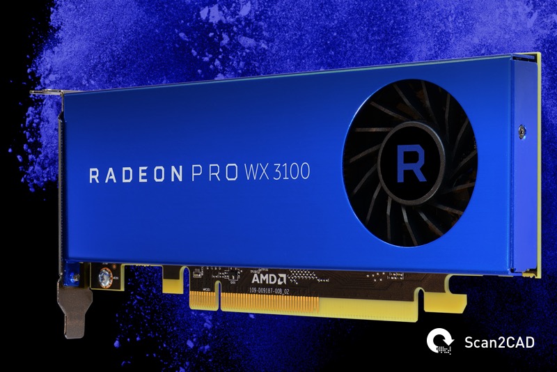 Radeon Pro WX 3100 Graphics Card