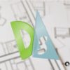 Paper Architectural Drawings With DraftSight Logo