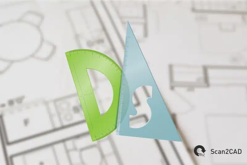 Paper Architectural Drawings With DraftSight Logo