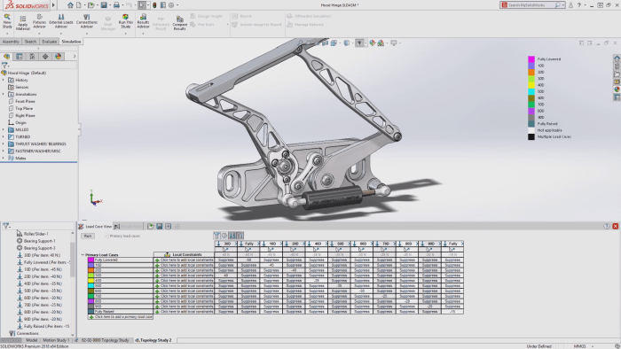 SolidWorks 2018 Topology Study