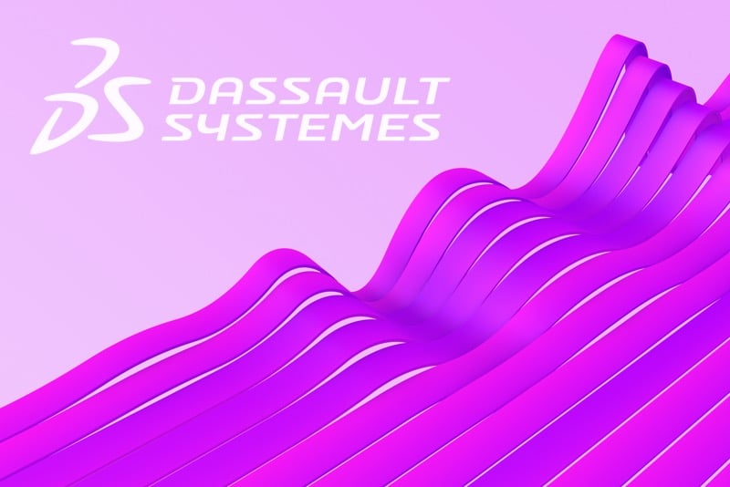 Dassault Systèmes Logo on Waves