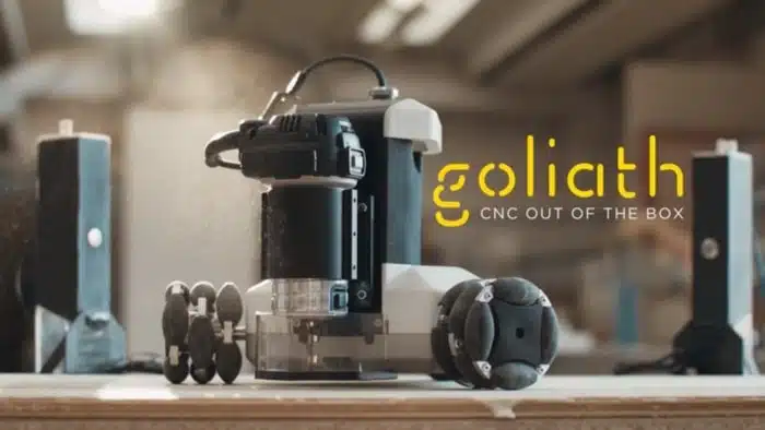Goliath robot with logo