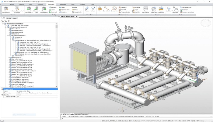 Screenshot of BricsCAD Platinum