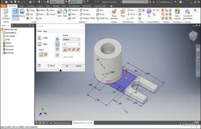 Screenshot of Autodesk Inventor