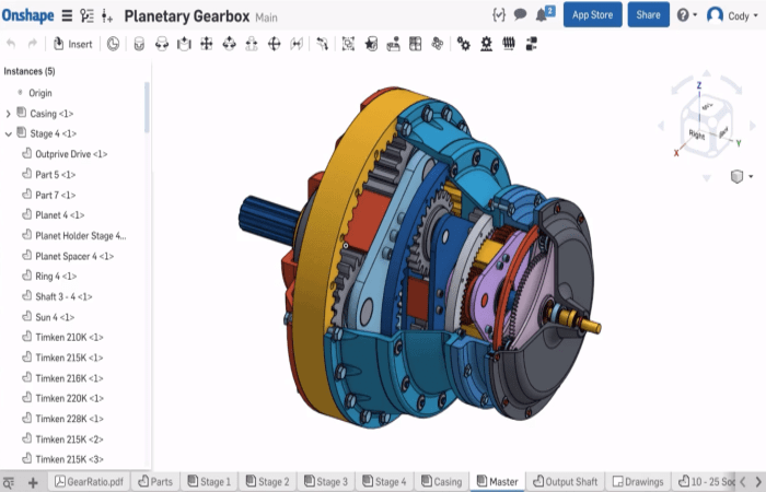 Screenshot of Onshape