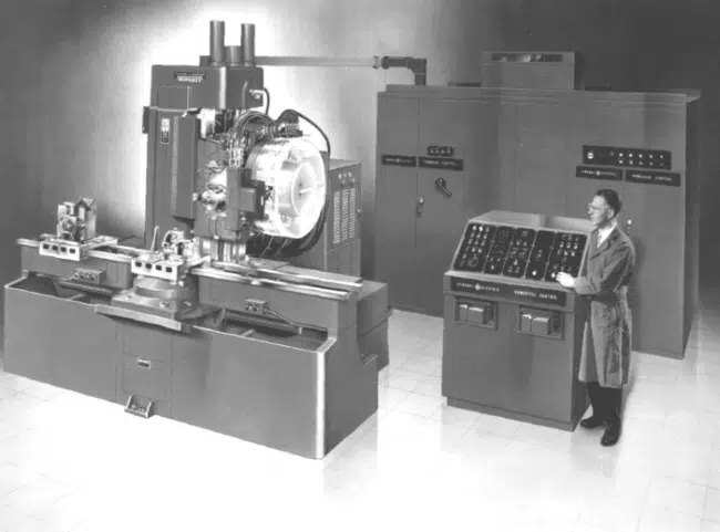 Picture of one of the first CNC machines