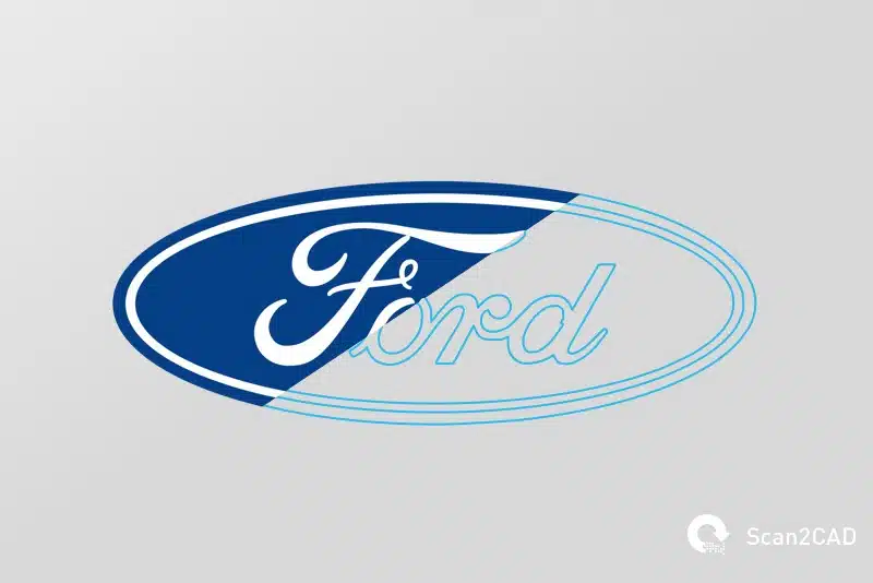 Ford logo in raster image and vector g-code