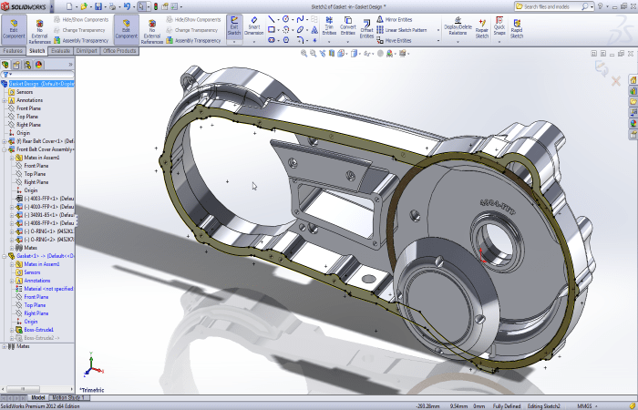 Example of engineering in Solidworks
