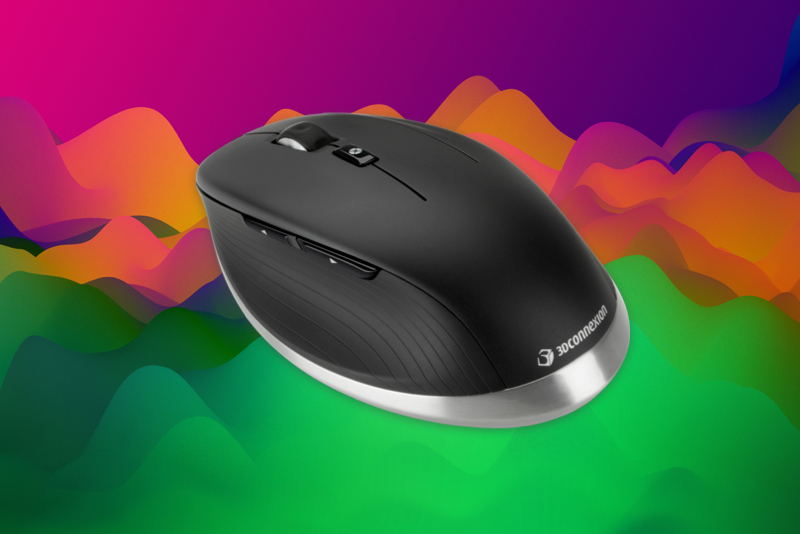 A CAD mouse on wave graphics