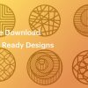 CNC designs on yellow background - free download, cut ready designs