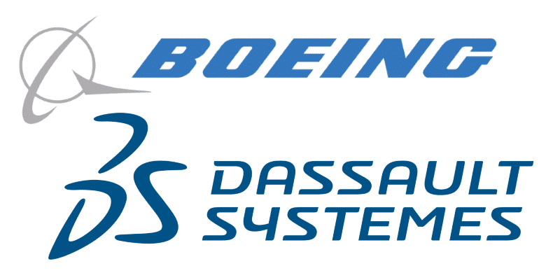 Boeing and Dassault Systèmes logos