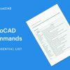 Preview of PDF AutoCAD Commands List - AutoCAD Commands The Essential List