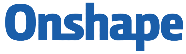 Onshape logo blue letters