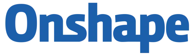 Onshape logo blue letters
