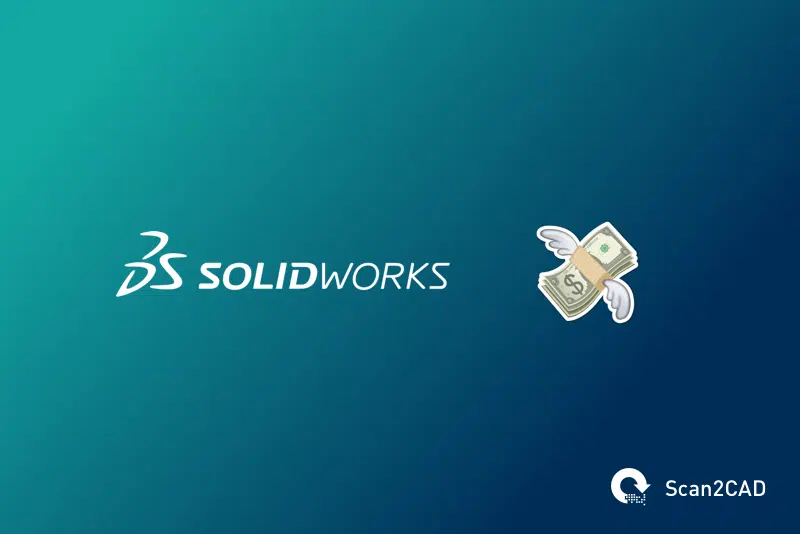 Solidworks logo, money with wings emoji