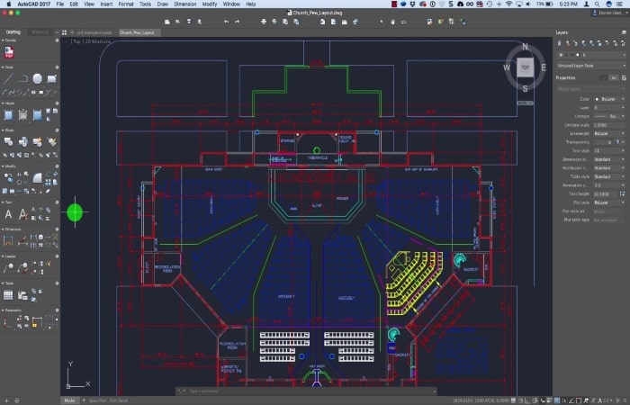 Screenshot of AutoCAD 2017 on Mac