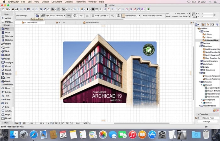 Screenshot of ArchiCAD 19 for Mac
