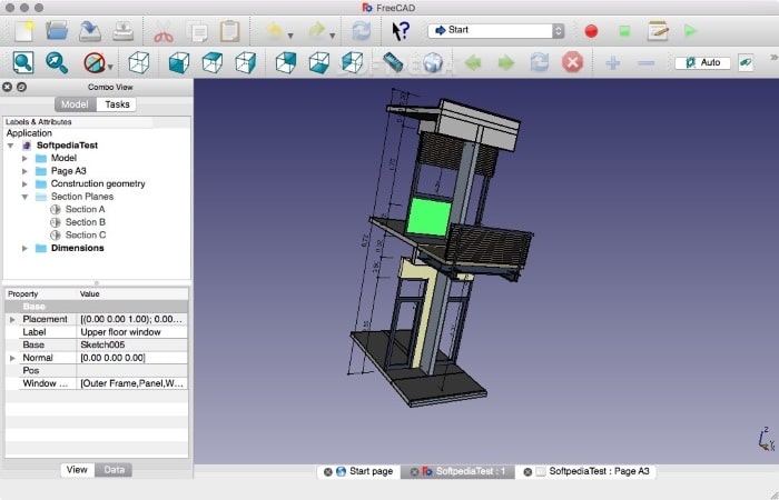 Screenshot of FreeCAD for Mac