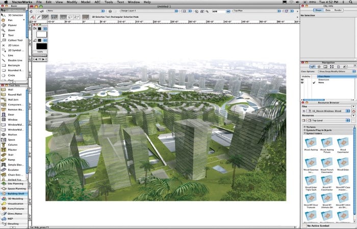 Screenshot of Vectorworks Architect for Mac