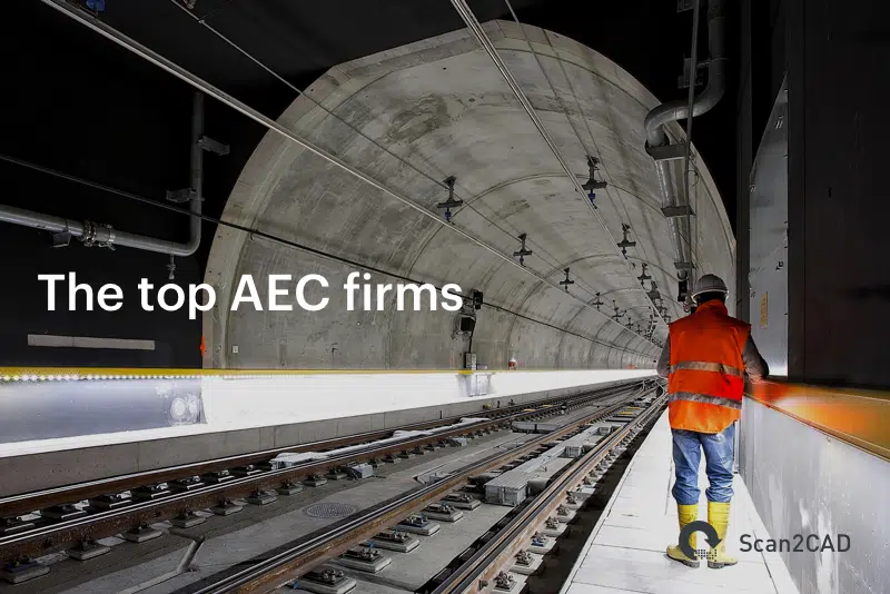 Man in underground train tunnel - The top AEC firms