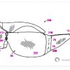 Glasses patent drawing with text converted using OCR