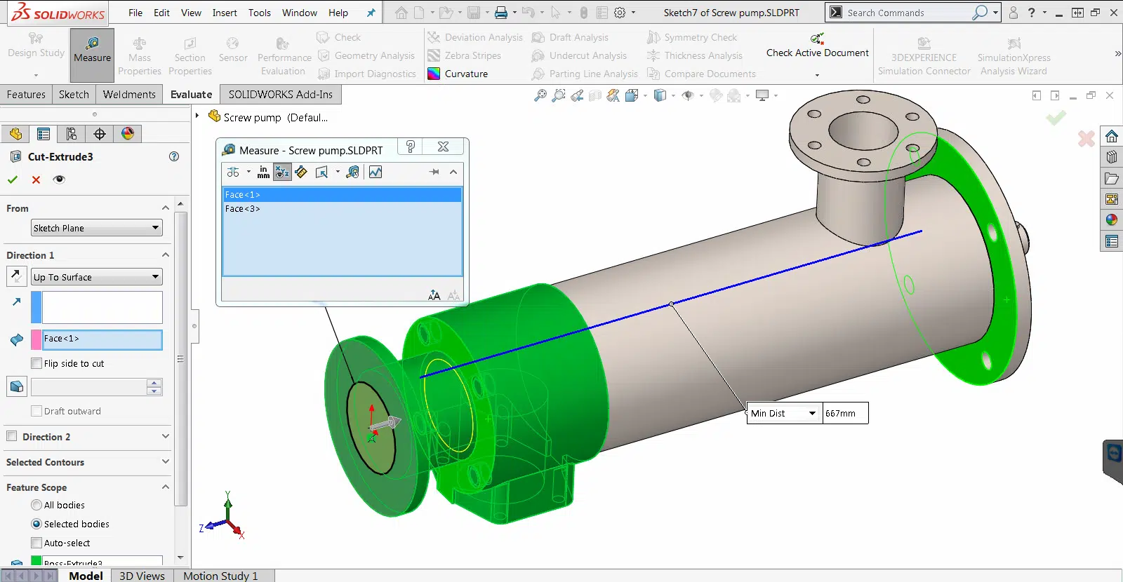 measure tool in solidworks 2019