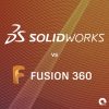 solidworks and fusion 360 software logos