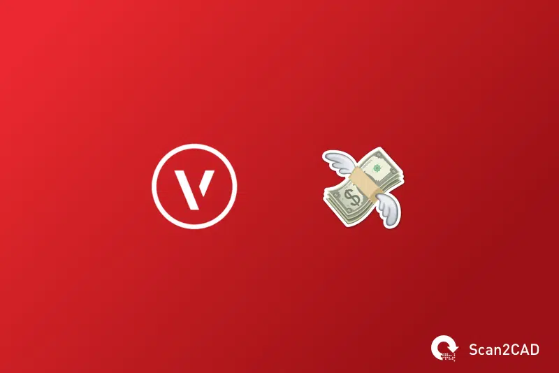 Vectorworks icon with money emoji
