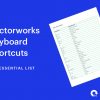 Vectorworks keyboard shortcuts PDF preview