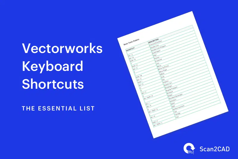 Vectorworks keyboard shortcuts PDF preview