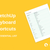SketchUp Keyboard Shortcuts, Essential List, PDF Preview