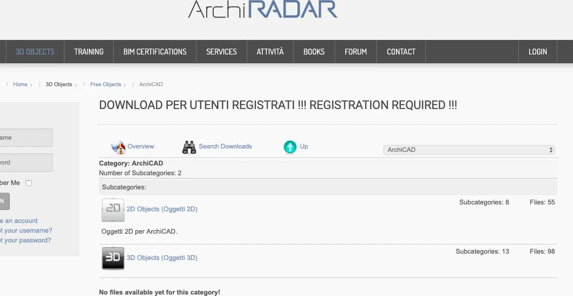 ArchiRadar website screenshot