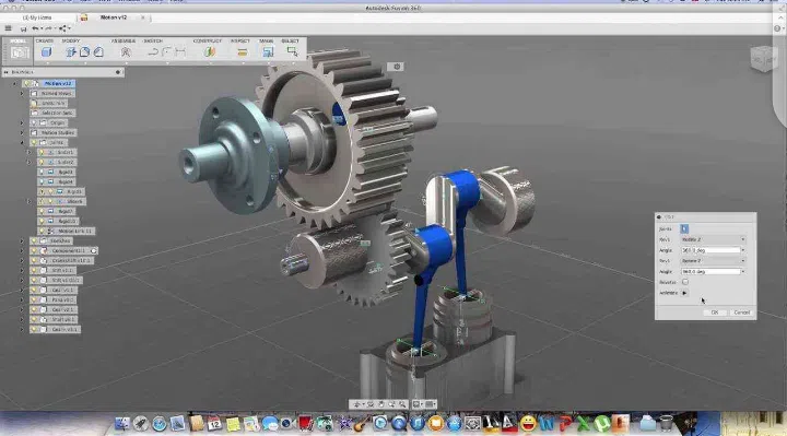 Fusion 360 3D modeling screenshot