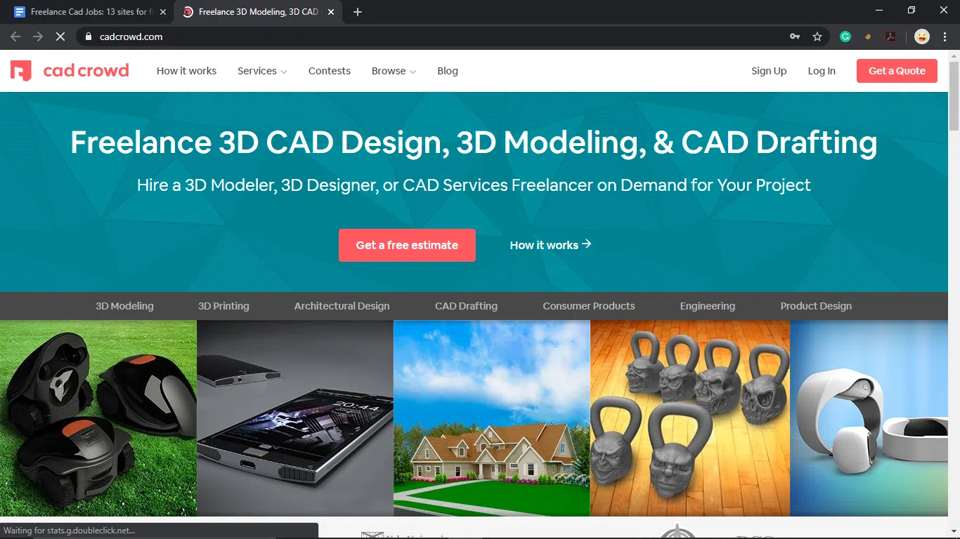 CADCrowd homepage