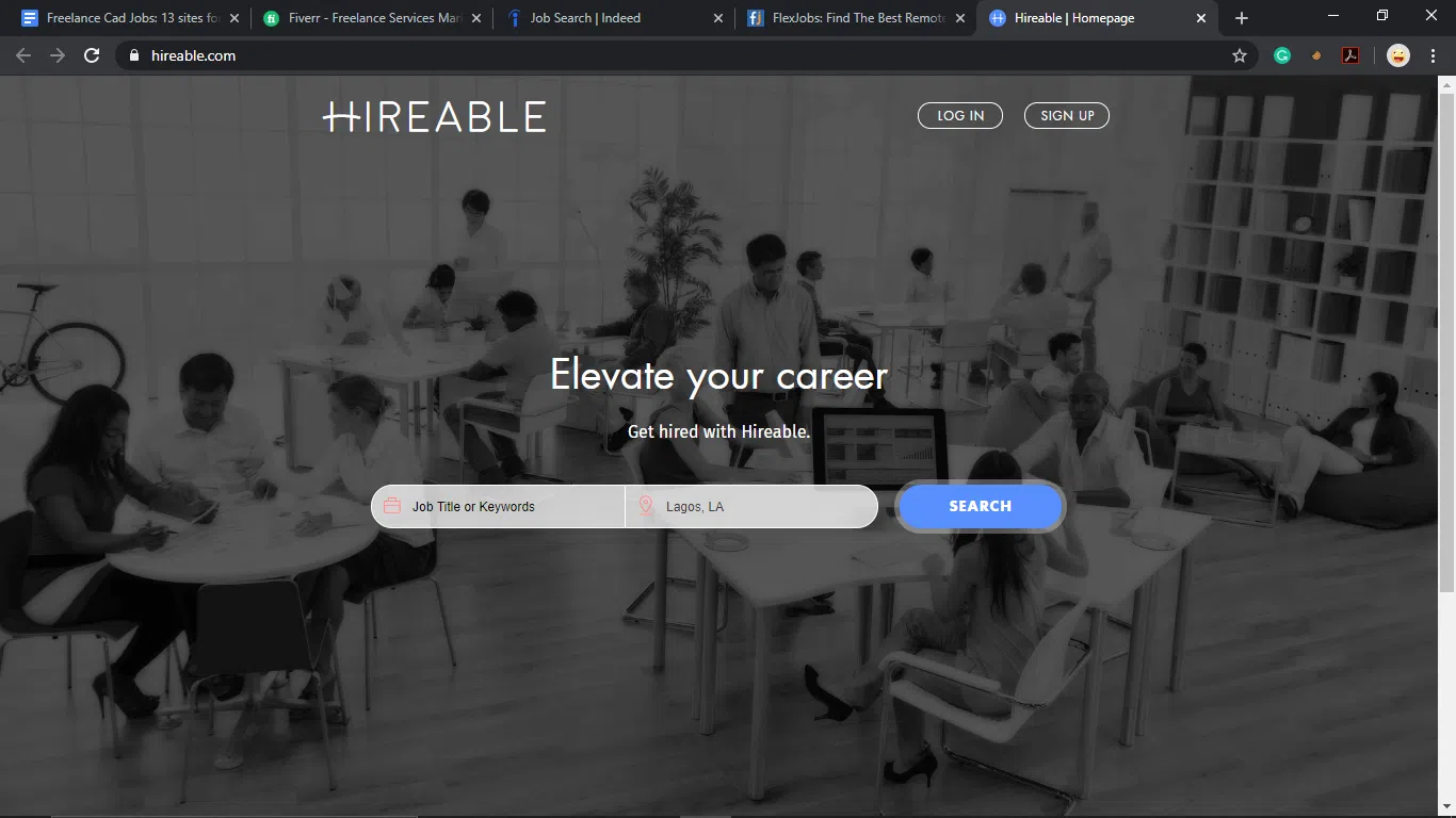Hireable homepage