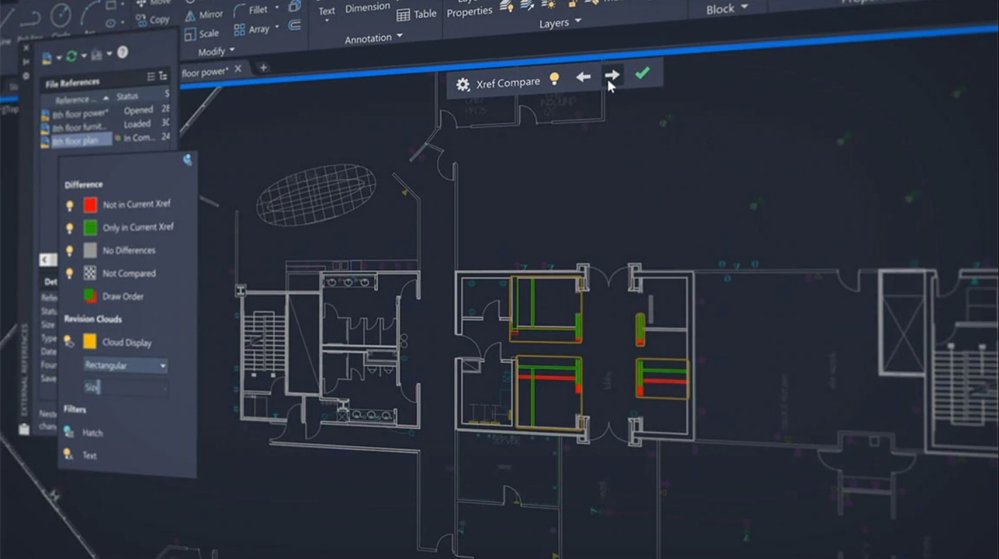 AutoCAD interface